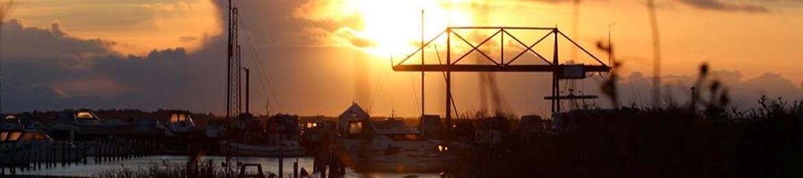 Sonnenuntergang Bork Hafen