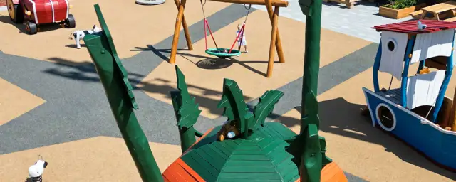 outdoor playground at Bork Harbour